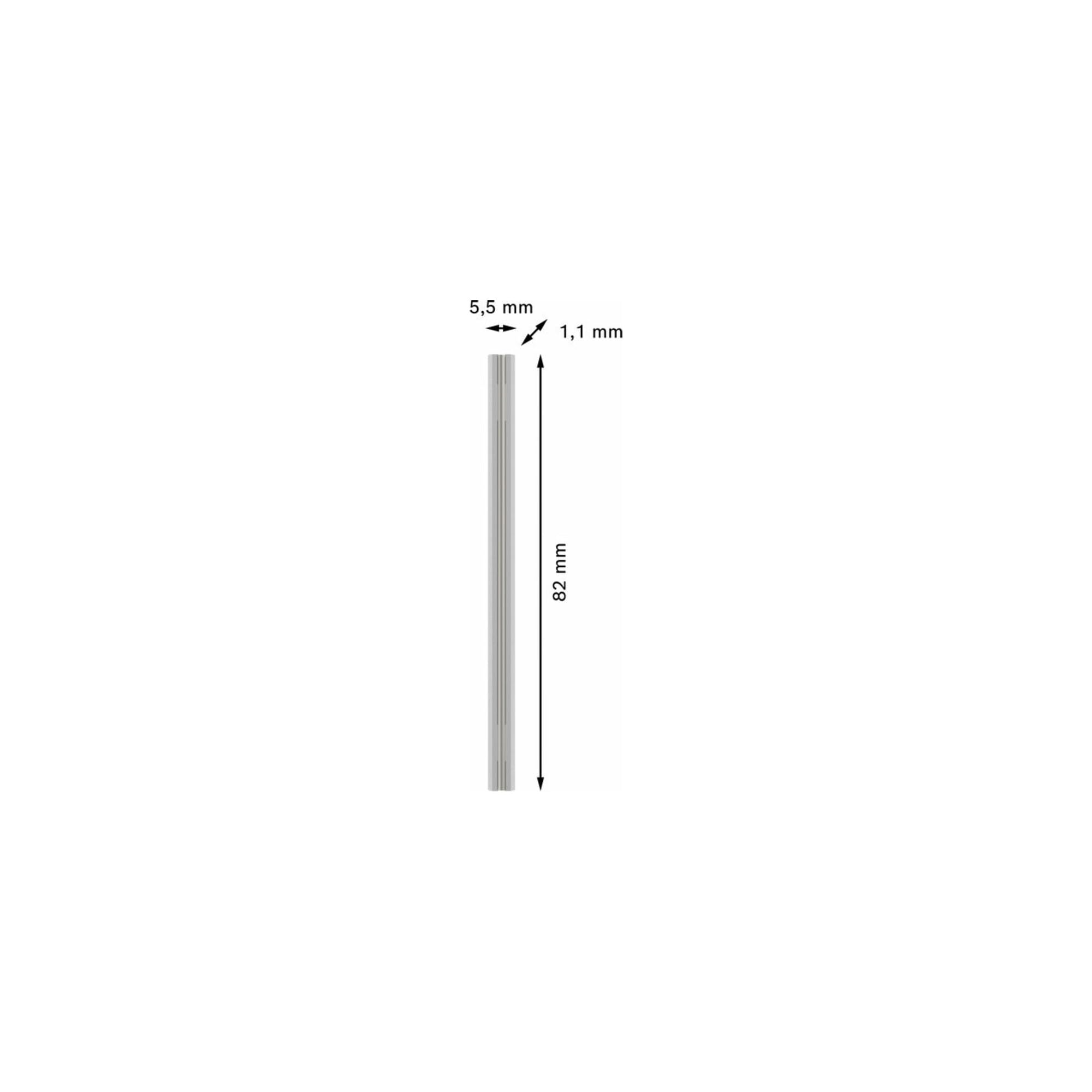 Bosch 1x Lama per pialletti PRO (per Pannelli rivestiti in plastica, Legno duro, 82 x 5,5 x 1,1 mm, Professional Accessorio Pialletto, Pialletto a batteria)