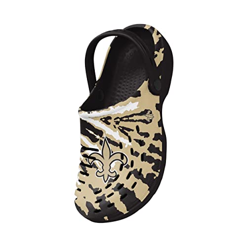 Image of FOCO Mens NFL Team Logo Tie-dye Garden Water Sandals Shoes Slipper Clogs with Strap