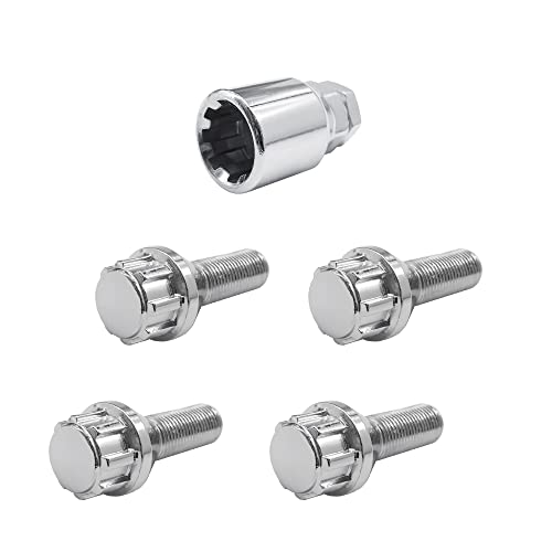 Simoni Racing Bra/30 17/19 Antifurto Bulloni Chiave, 27Mm Lunghezza, M12X1.25Mm, Confezioni Da 4