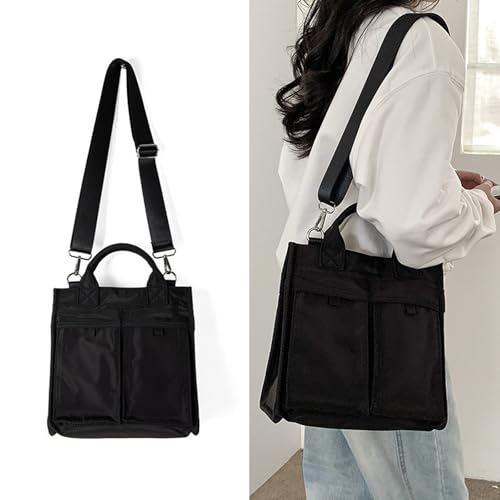 Large Capacity Nylon Shoulder Bag Stylish Crossbody Handbag For Women With Multiple Carrying Option For Work And Travel Nylon2