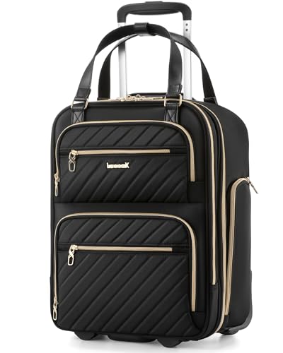 Image of LUGGEX Underseat Carry On Bag, Black, 17 inch