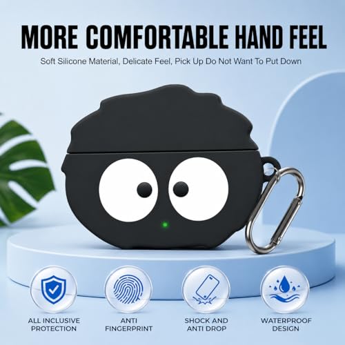 Image of New Silicone Case Compatible with Oneplus Buds Nord 3 Pro (2024) Protective Soft Silicone 360 Full Protection Dust-Proof Shockproof Case Cover with Hook (Cover Only) (Briquette)