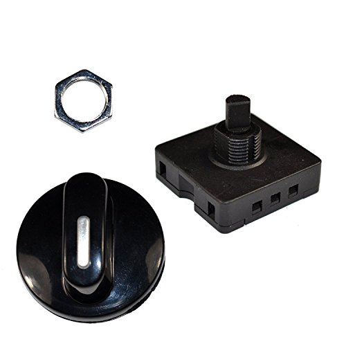 Hqrp 887774404191701 4-Position 3-Speed Fan Selector Rotary Switch thumb #2