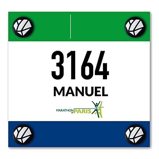 Shapeheart, Porta Dorsal Running magnético, Portadorsal Carrera, Imanes para Dorsales de Running, Trail, Bici, 4 Parejas, Universal