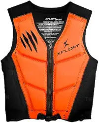 Colete Salva Vidas Homologado Marinha X-float Enzo Jet Ski Wakeboard Tamanho:M;Cor:Laranja