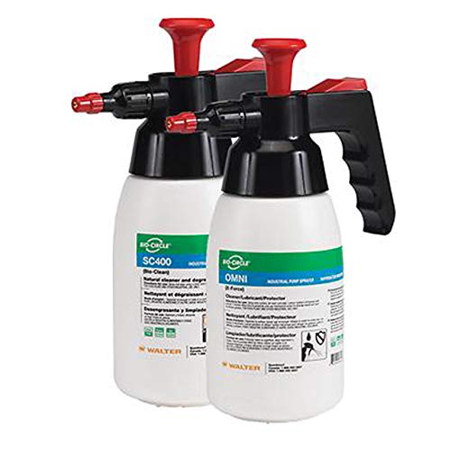 Walter 53L120 Polyethylene Bottle– 0.75 L Industrial Pump Sprayer with Adjustable Nozzle, Thick Walled Cleaning Sprayer. Janitorial Supplies