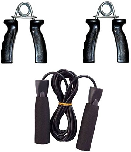 PSE Priya Sports Home Gym Combo with Skipping Rope & 1 Pair PVC Hand Gripper