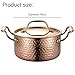Induction Cooker Shabu-shabu Soup Pot Double Ear Stainless Steel Hot Pot Basin,Thick Hammered Copper Soup Pot, Handmade Copper Pot, Copper Pot,Modern Copper, Copper Cookware,Naturally Non-Stick Brass