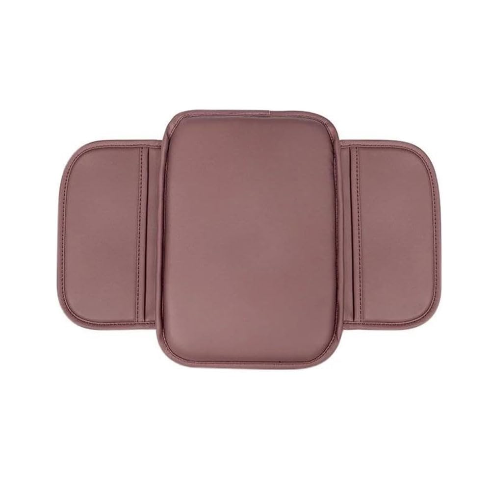 SMXDNEJS Car Armrest Pad for Lexus UX UX250h UX200 250h, PU Leather Centre Console Cushion Comfort Arm Rest Protector Cover with Side Storage Pockets Accessories,C/brown