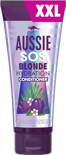 Aussie Blonde Acondicionador Pelo - Acondicionador Morado para Pelo Rubio, Con mechas o Decolorado - 340 ml