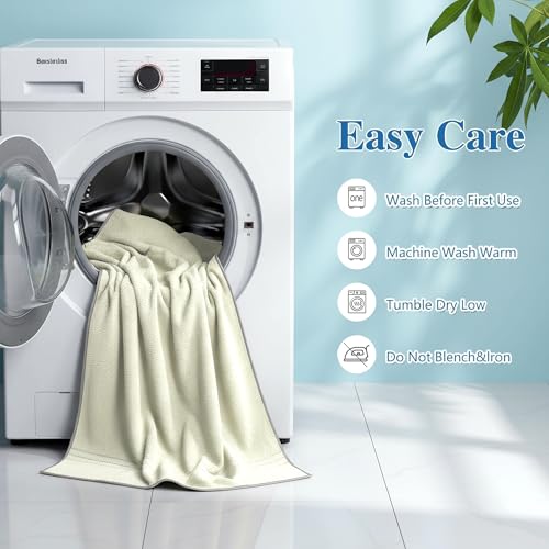 Image of Cortina Premium Solid Towels for Bath 70 x 140 cm 500 GSM Microfiber Bath Towels, Ultra Soft, Highly Absorbent & Quick Dry for Gym, Beach & Bathroom Towels for Men, Women & Kids Color : White