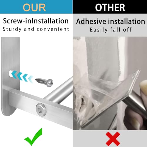 VOTZAAQ 32 in Towel Racks for Bathroom, Bath Towel Shelf with Double Towel Bar, Stainless Steel Towel Storage for Lavatory Wall Mounted, 2-Tier Towel Hanger Towel Holder, Brushed Nickel by VOTZAAQ - Image 2