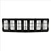 CarPartsDepot, SUV Front Black Outer Plastic Frame Grille Cross Bar Insert Style, 400-26628 CH1200193 5DN46SX8