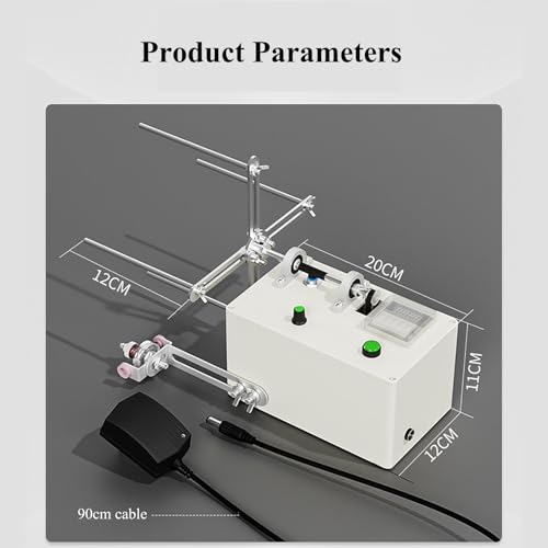 Máquina eléctrica inteligente de borlas, herramienta de carrete de hilo de velocidad ajustable con conteo y pausa automáticos, perfecto para borlas, hilos finos, líneas de pesca y pulseras.