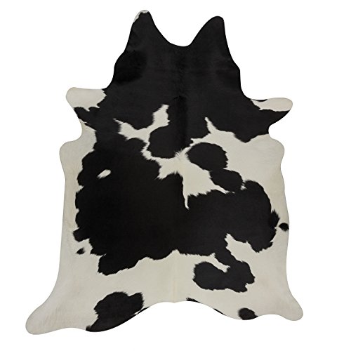 Classic Black and White Rodeo Cowhide Rug …