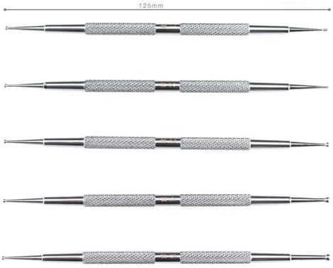 Set of 5 1-3 mm Stainless Steel Ball Stylus Polymer Clay Doll Sculpting Tools