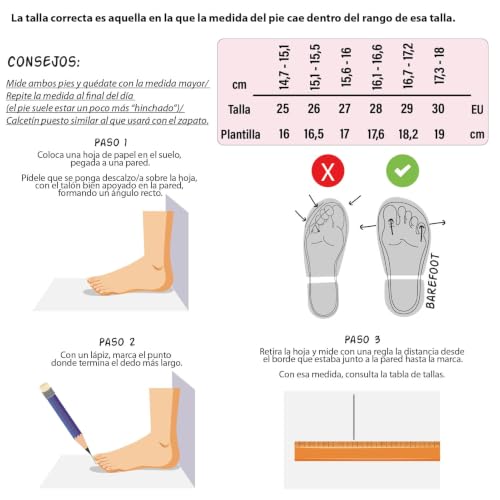 Zapatillas barefoot infantiles MONKY para un crecimiento sano del pie 7