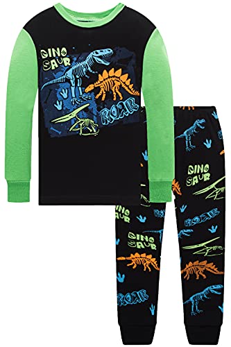 Image of Little bety Boys 4 Pieces Cotton Pajamas Toddlers Long Sleeve 24M-12Years