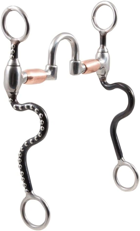 FES Pro Correction Horse Bit with Silver Dots and Copper