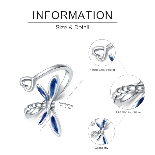 Anillos de dedo del pie plata de ley ajustable verano playa mujer 4