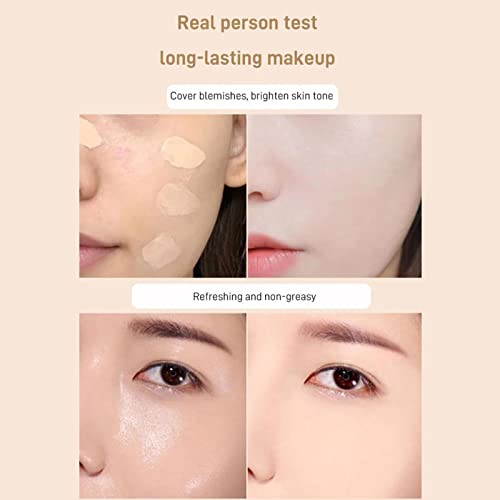 Almofada de Ar para Maquiagem Feminina,Creme Base Hidratante Suave BB - Almofada de ar de corretivo