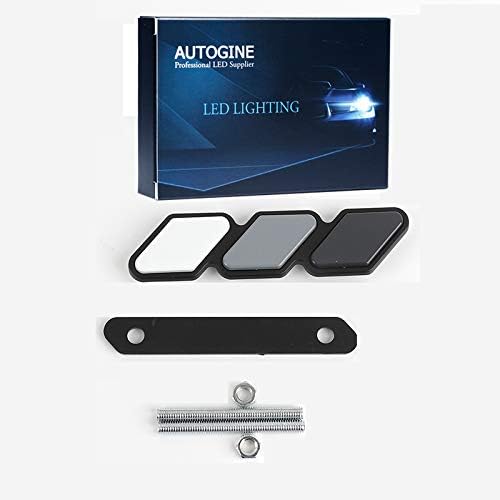 Emblema de rejilla tricolor, accesorios de decoración, etiqueta de automóvil para camioneta Tacoma 4runner Tundra Rav4 Seqoia Highlander (blanco,