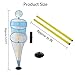 TNZMART Football Dummies Free-Kick Training Mannequin Portable Defender Practice Dummy Soccer Agility Poles with Mesh Dummy (Pack of 3, 5.9 FT)