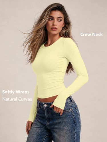 Image of Trendy Queen Womens Long Sleeve T Shirts Fall Fashion Basic Y2K Tops 2026