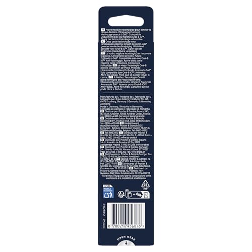 Oral-B iO Ultimate Clean Serie Schwarz, runde Bürsten, authentische CrissCross-Borsten, Entfernung von Zahnbelag, 2 Stück – Ansicht 4