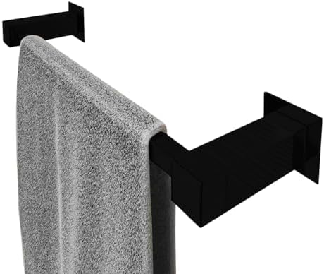 Toalheiro Inox Preto Fosco 30cm de Rosto Banheiro [Q-T30PF]