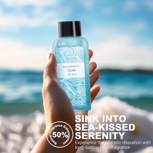 Spa Luxetique Spa Gift Set for Women,Ocean Spa Set Includes Body Lotion, Shower Gel,Bubble Bath, Hand Cream,Bath Gifts for Women,Mothers Day Gifts - Thumbnail 5