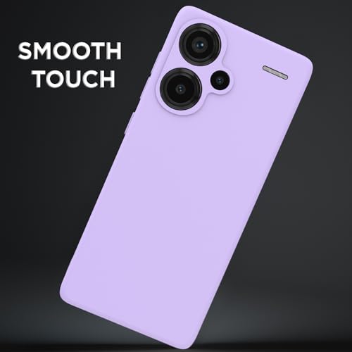 Image of Outlouders Back Cover for Redmi Note 13 Pro Plus 5G | Camera Protection | Durable Soft Matte Silicone Bumper Case (Purple)