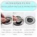 Shower Drain Mesh Strainer 2.13in 2.52in 1.97in Fast Drainage Shower Drains Hair Catcher 304 Stainless Steel Bathtub Drain Cover for Kitchen Bathroom Sink, Wash Basin(1.81in)