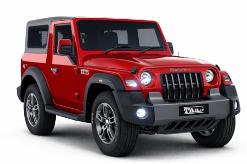 Image of 1:32 Scale Premium Die-Cast Metal 4x4 Thar /Rock Toy Car with Pull-Back Action Openable Doors | Realistic Mini SUV Model for Kids 2+ Years for Boys & Girls Birthday Gift