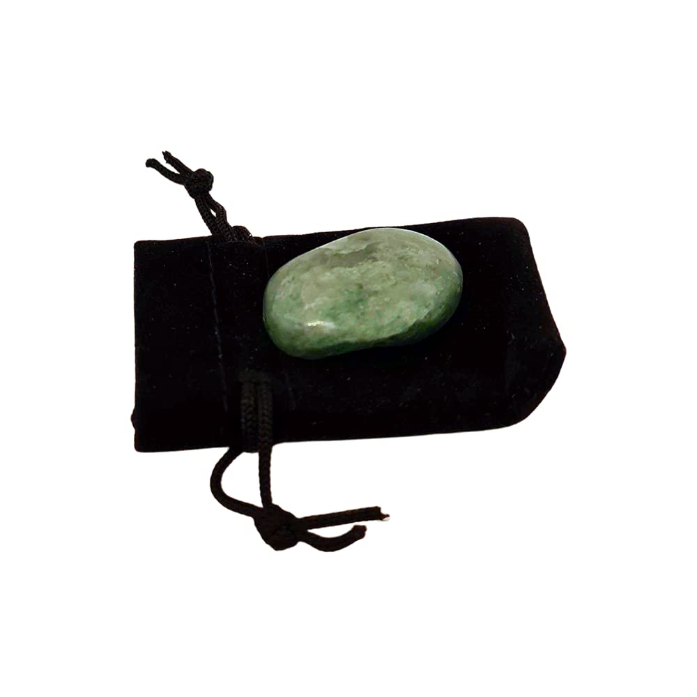 VIE Naturals Worry Thumb Stone, Green Aventurine, One