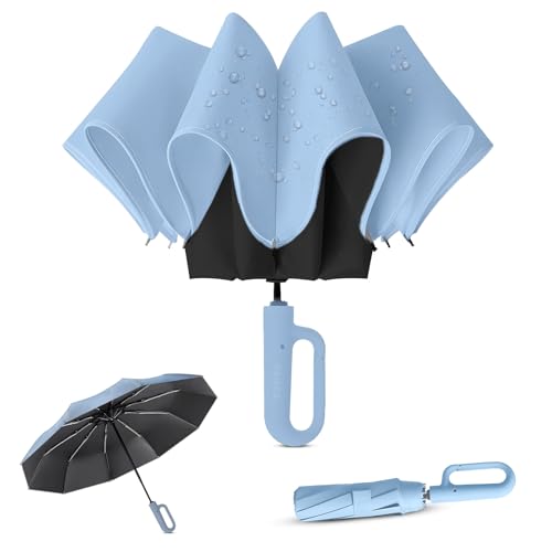 Image of PANCA Umbrella for Rain Big Size - Windproof UV Protection Compact Folding Umbrella for Men, Women, Girls & Kids | Automatic Open & Close, 8 Ribs Strong Stylish Chatri for Daily Monsoon Travel