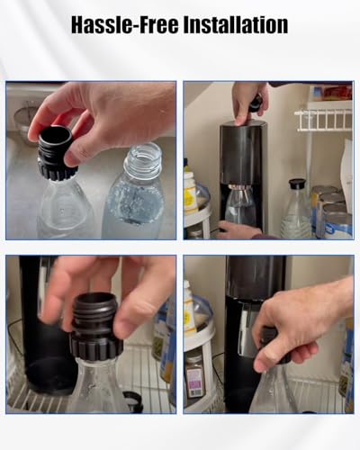 Soda Crystal 0.7L Glass Bottles,Soda replacement Glass Bottles Cap,Compatible with Terra Soda Machine