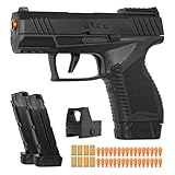 Soft Bullet Toys Gun for Boys, Empty Shell Ejecting Toy Gun, Toy Foam Blaster with Scope, Toy Pistol for Kids Boys Girls Age 8+ (Black)