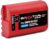 Baxxtar Pro DMW-BLK22 BLK22E Batería (2400mAh) Compatible con Panasonic DC S5 S5D S5K S5-X S5II S5-IIX GH5 GH5-II GH5S GH6 G9