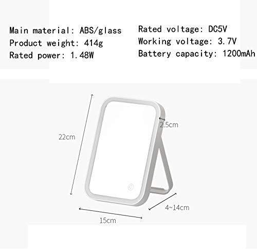 Mirror Makeup Mirror LED Makeup Mirror With 25 Extra Bright Mini LED Lights Function Lighted Vanity Smart Touch Adjustable Rectangular Beauty With 3x Magnification Mirror Lighted Makeup Mirro image 2