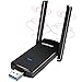 Produktbild jojobnj WiFi Adapter, WLAN Stick, 1300Mbit/s mit 5dBi Antenna, Dualband (5G/867Mbps + 2.4G/400Mbps) WLAN Stick, USB WiFi Stick Dongle 802.11 Wireless Standards, für Windows, Mac OS