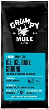 Grumpy Mule Organic Sumatra Gayo Highlands Ground Coffee with tastes of Cocoa & Dark Chocolate 227 g