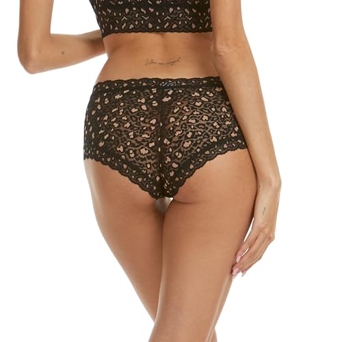 Image of hanky panky - Daily Lace Boyshorts | Women's Underwear, Soft Stretch Fit Panties, Cotton Blend | Sizes (XS-XL), 3 pack