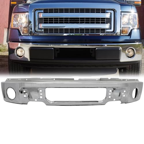 Chrome One-Piece Front Bumper for 2009-2014 F-150