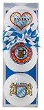 Golfball-Set: 3 Golfbälle mit bayrischen Motiven - Golfball-Set Bayern/Oktoberfest - Golfbälle
