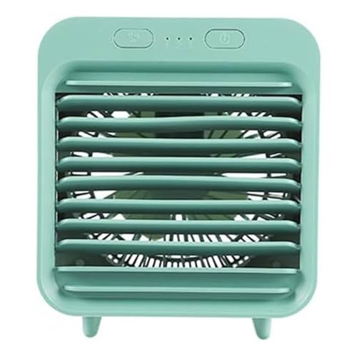Aire Acondicionado portátil, Enfriador de Aire por evaporación pequeño 3 en 1 con 3 velocidades de ventilación, Ventilador de sobremesa, Ideal para el hogar, la Oficina, el Dormitorio