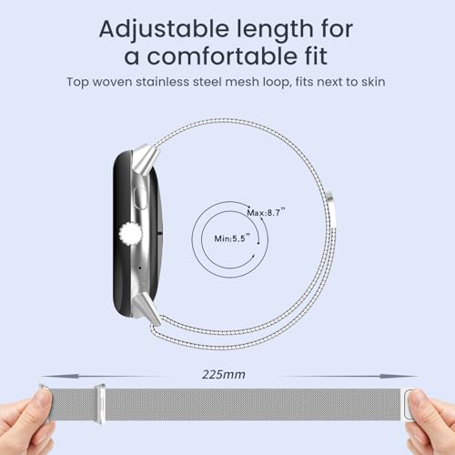 Correa metálica ajustable para reloj Pixel 41mm miniatura 5