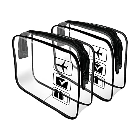 Jsdoin TSA Approved Clear Toiletry Bag Cover