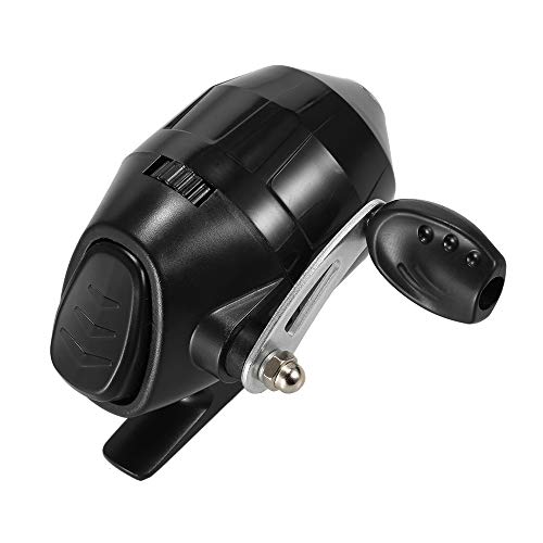 Festnight Fechado Pesca Reel Reel Fishing Spinning com linha de pesca (Black)