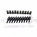 XKMT GROUP Motorcycle Wellnut Bolt Kit - Windscreen Fairing Spikes - Black - Honda CBR 600rr 1000rr, Suzuki GSXR 600 750 1000, Yamaha R1 R6 R6s, Kawasaki ZX6R ZX9R ZX10R ZX12R